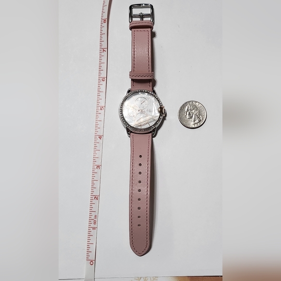 Ladies' COACH Arden Crystal and Pink Leather Strap Watch New in Box (NIB) - Picture 2 of 5